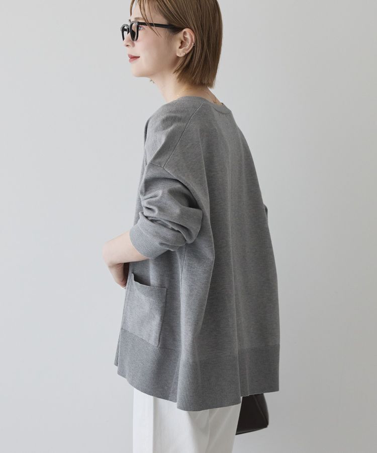 AMERICAN HOLIC「バイパチVネックルーズカーディガン＜静電気軽減＞」|カーディガン|