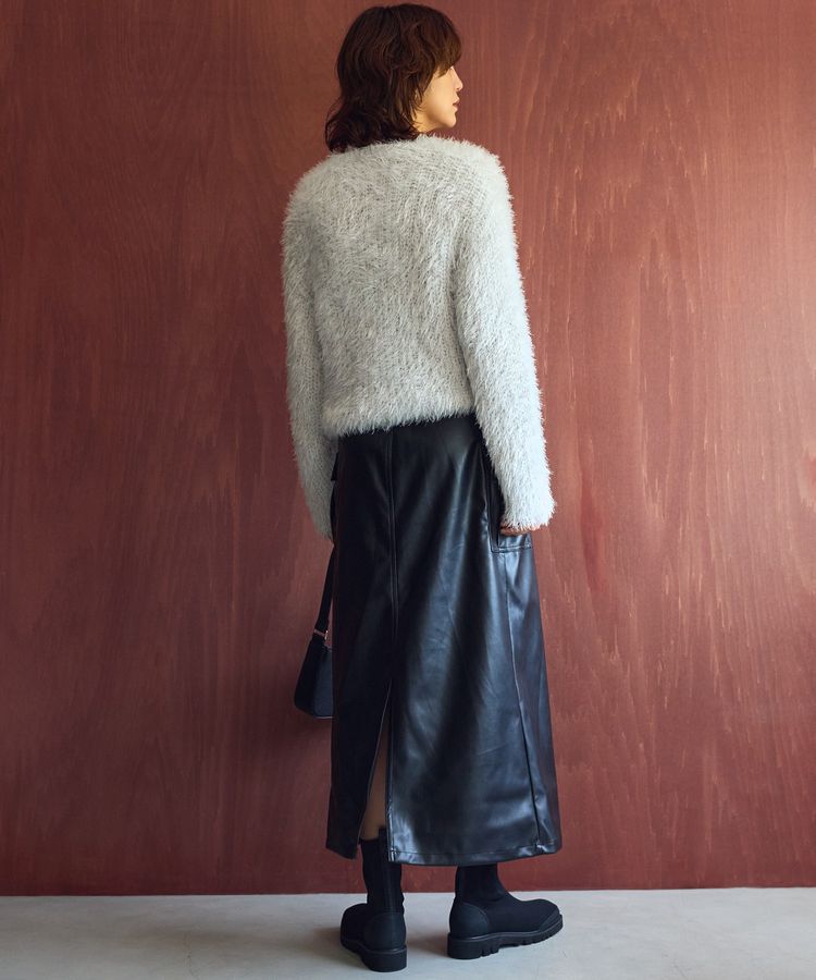 AMERICAN HOLIC「Wポケットフェイクレザースカート」|スカート|