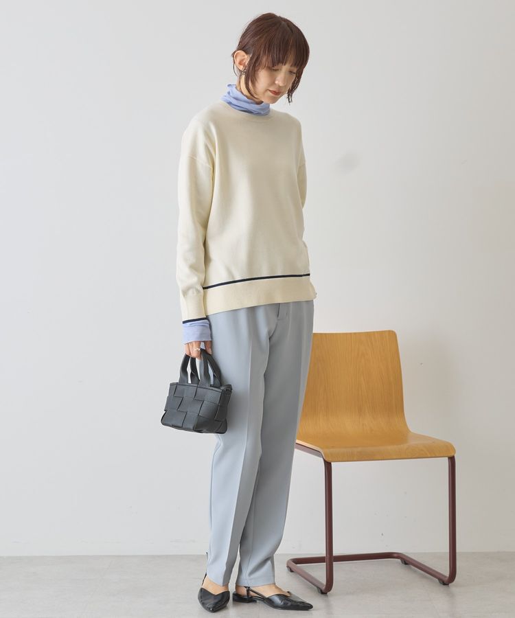 AMERICAN HOLIC「バイカラークルーネックニットプルオーバー」|ニット・セーター|