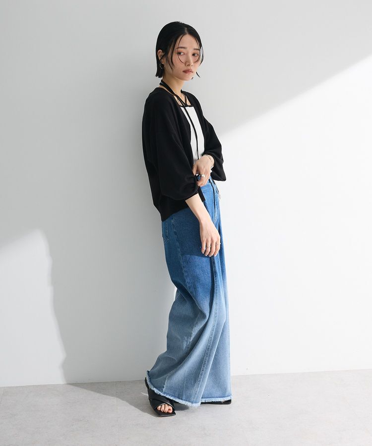 Green Parks「フロントZIPニットカーディガン」|カーディガン|