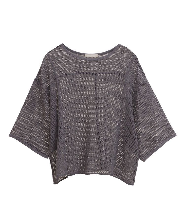 armonia「七分袖コットンメッシュラグラントップス」|Tシャツ・カットソー|