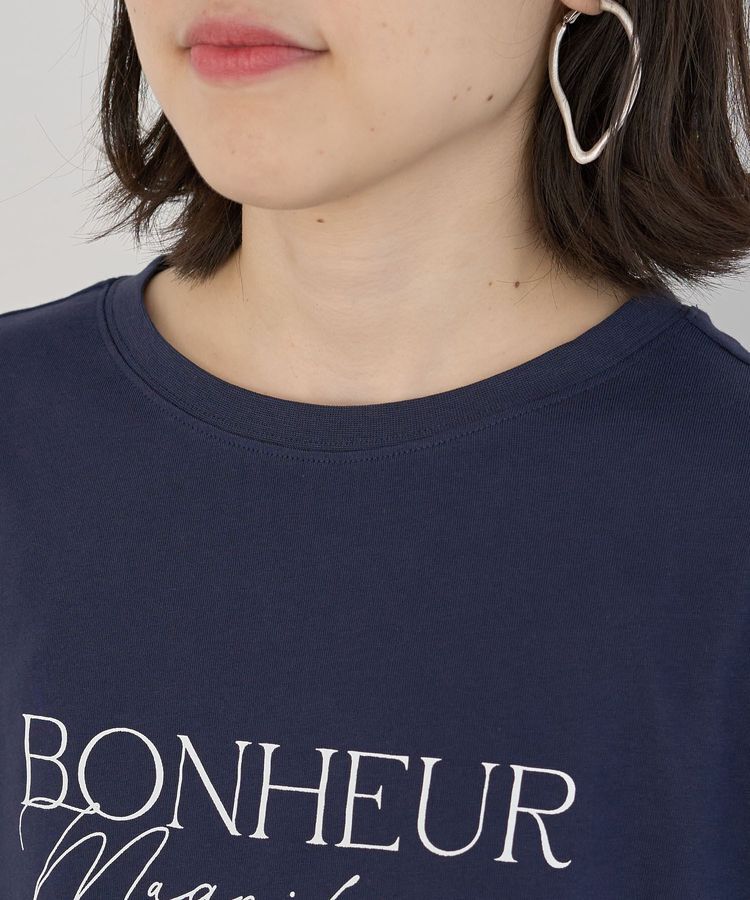 Green Parks「フレンチスリーブ筆記体ロゴチュニック」|チュニック|