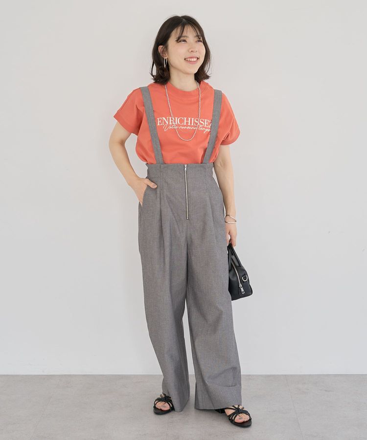 Green Parks「フレンチスリーブ刺繍シンプルロゴプルオーバー」|Tシャツ・カットソー|