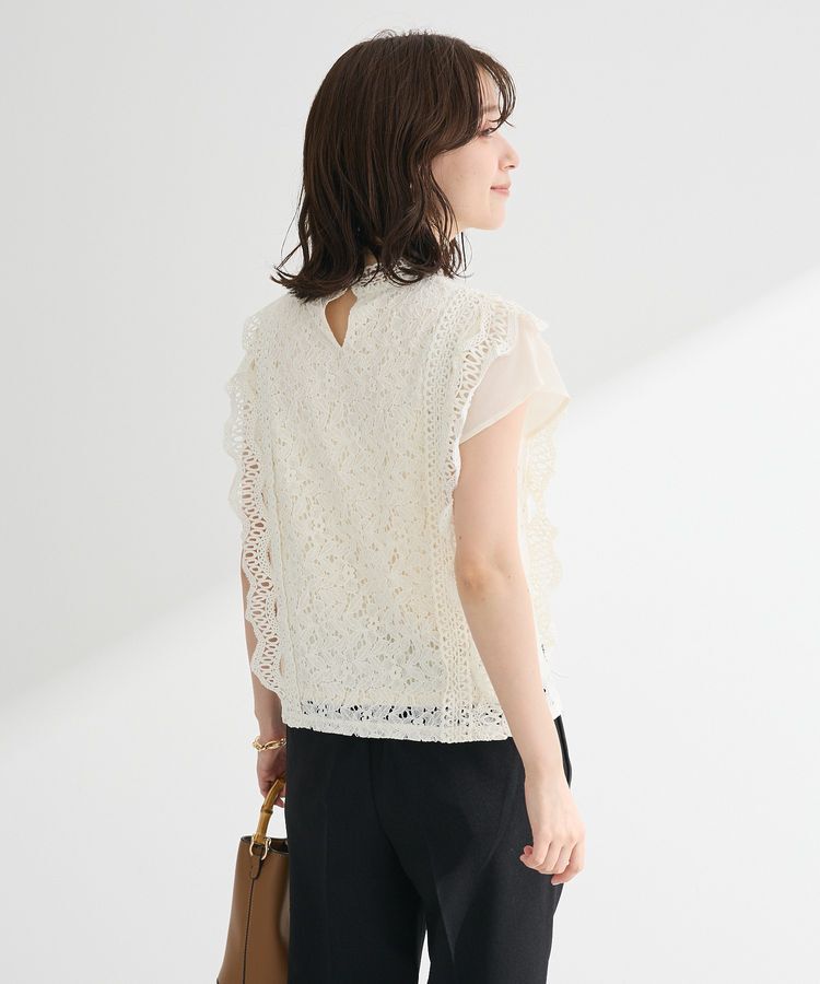 Green Parks「・Petit Fleur フレンチレーシーブラウス」|シャツ・ブラウス|