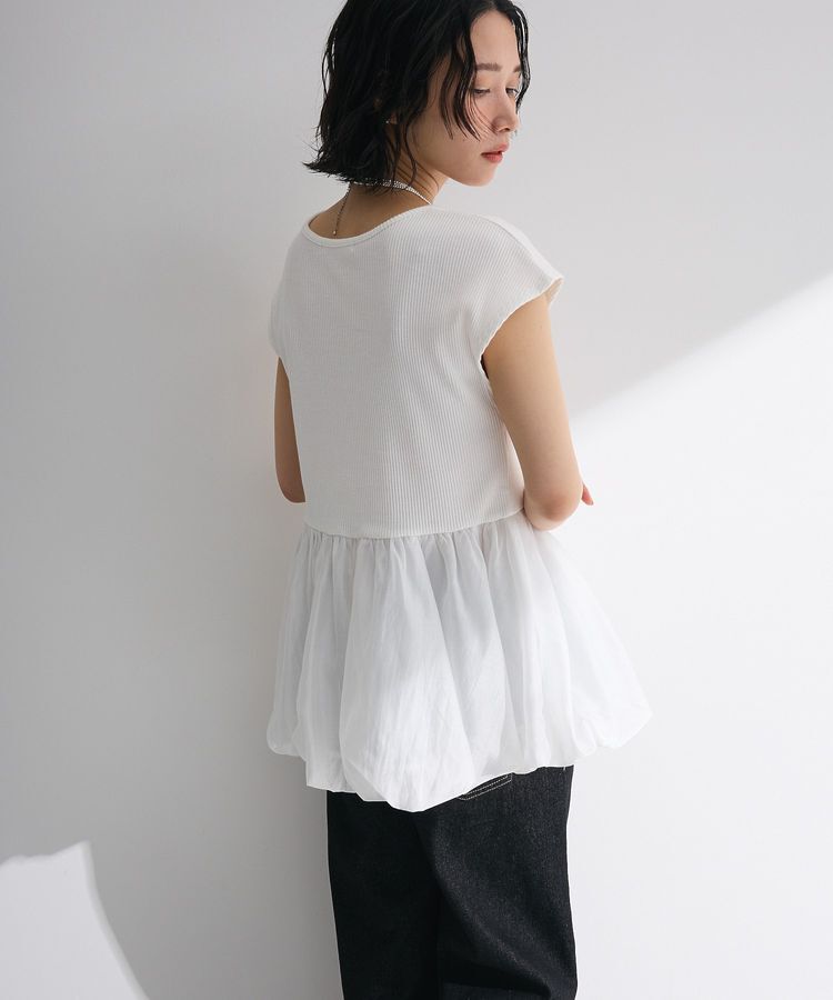 Green Parks「・ELENCARE DUE フレンチバルーントップス」|Tシャツ・カットソー|