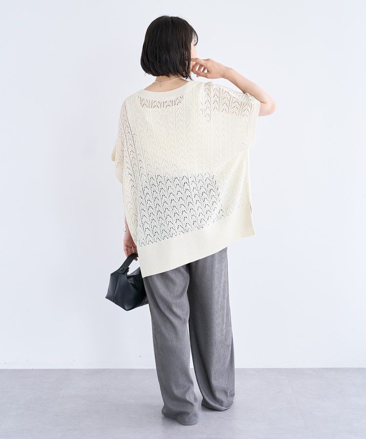 Green Parks「透かし編みニットチュニック」|チュニック|