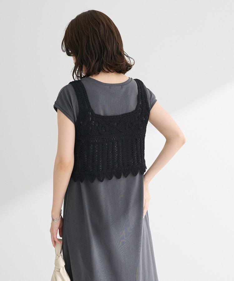 Green Parks「SET2点クロシェベスト＋ワンピース」|ワンピース|