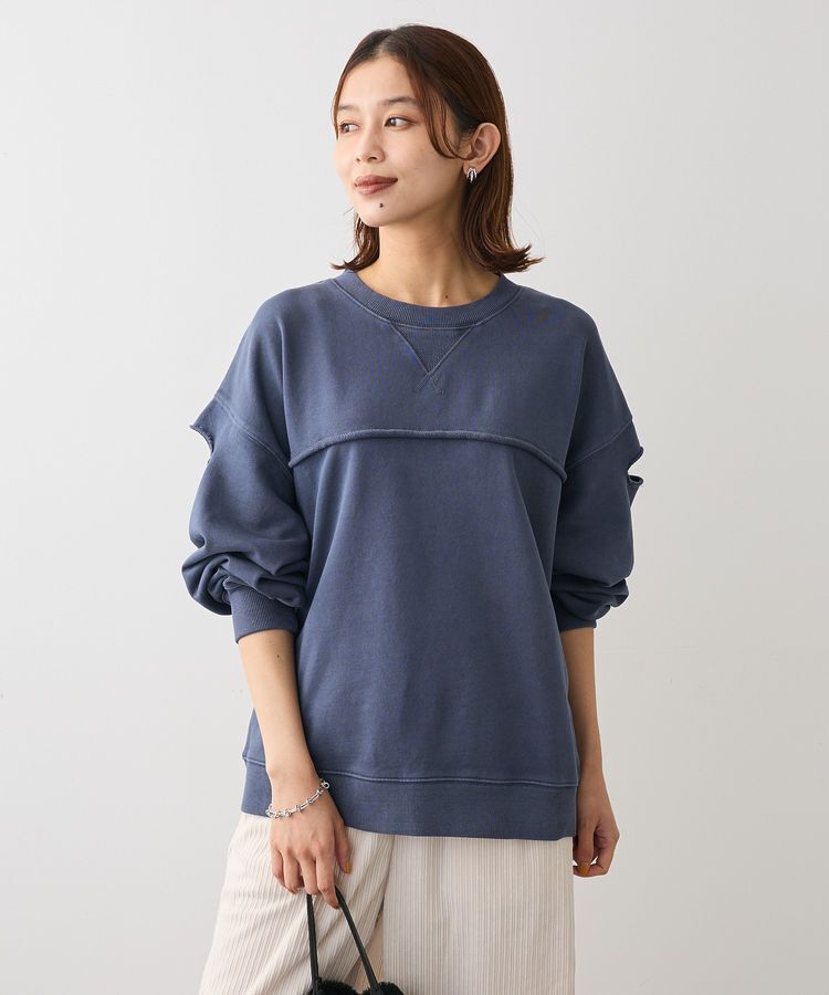 Green Parks「・DOUBLE FLAGS カットオフピグメントスウェット」|Tシャツ・カットソー|