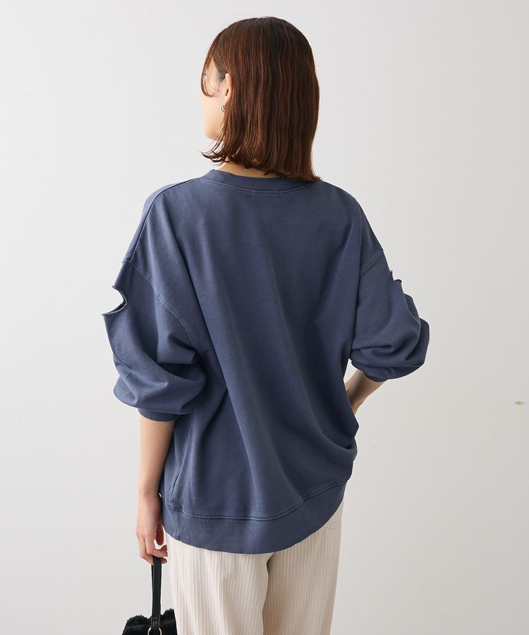 Green Parks「・DOUBLE FLAGS カットオフピグメントスウェット」|Tシャツ・カットソー|