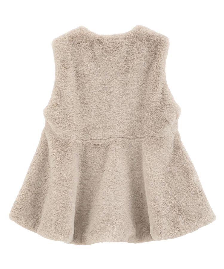 Green Parks「・ELENCARE DUE ペプラムフェイクファーベスト」|ベスト・ジレ|