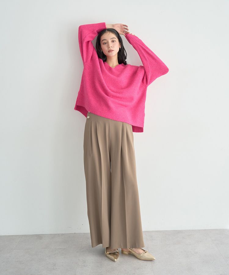 YECCA VECCA「Vネックルーズニット」|ニット・セーター|