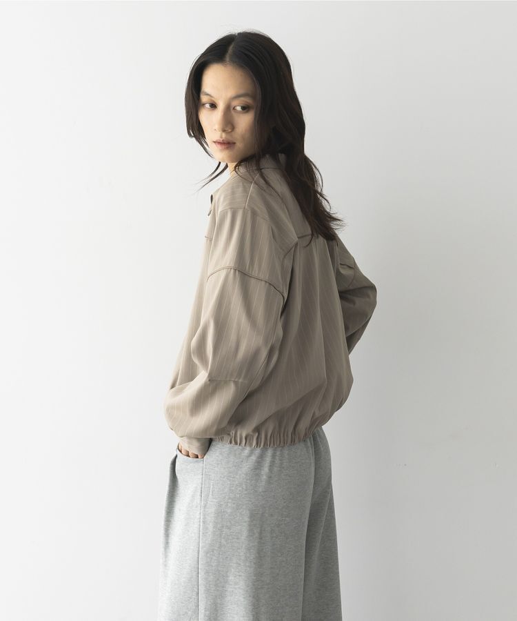 GARAGE OF GOOD CLOTHING「ピンストライプハーフZIPプルオーバー」|シャツ・ブラウス|