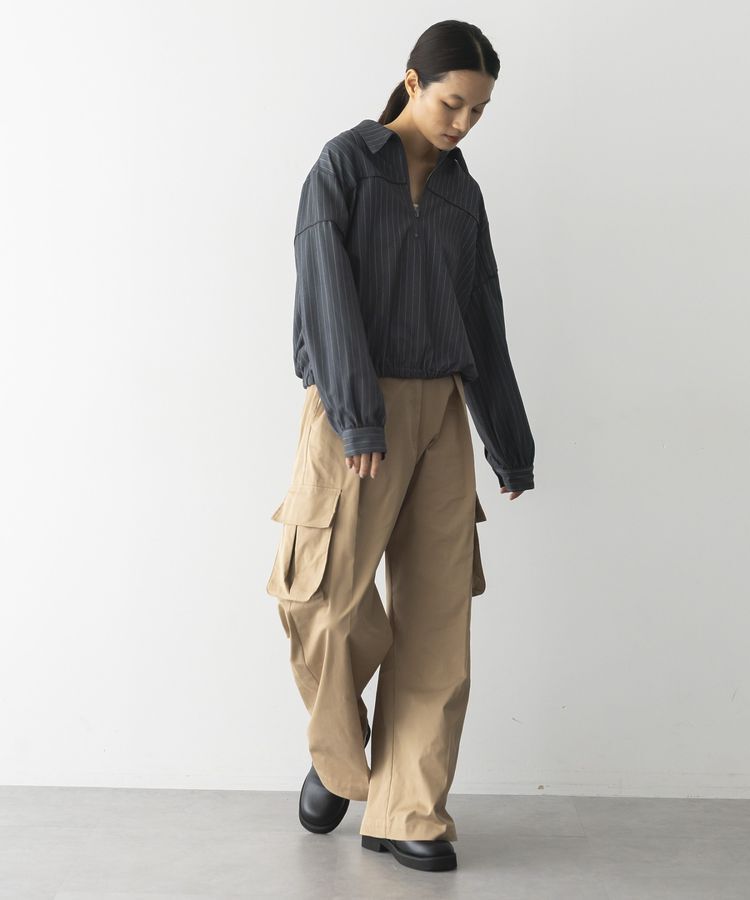 GARAGE OF GOOD CLOTHING「ピンストライプハーフZIPプルオーバー」|シャツ・ブラウス|