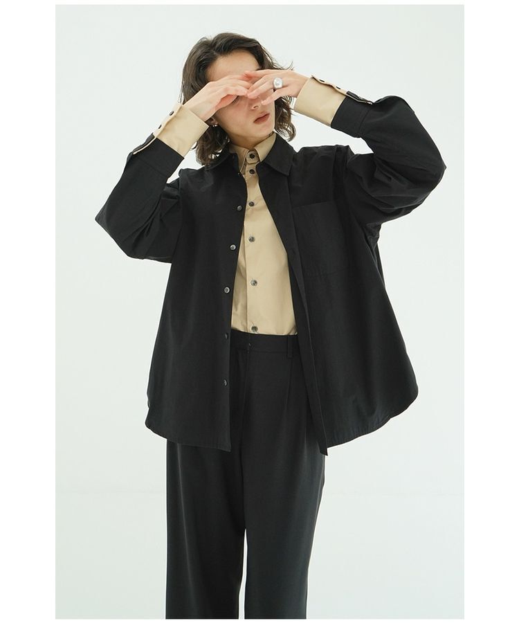 GARAGE OF GOOD CLOTHING「【CLANE】TWO TONE LAYERED SHIRTS」|シャツ・ブラウス|