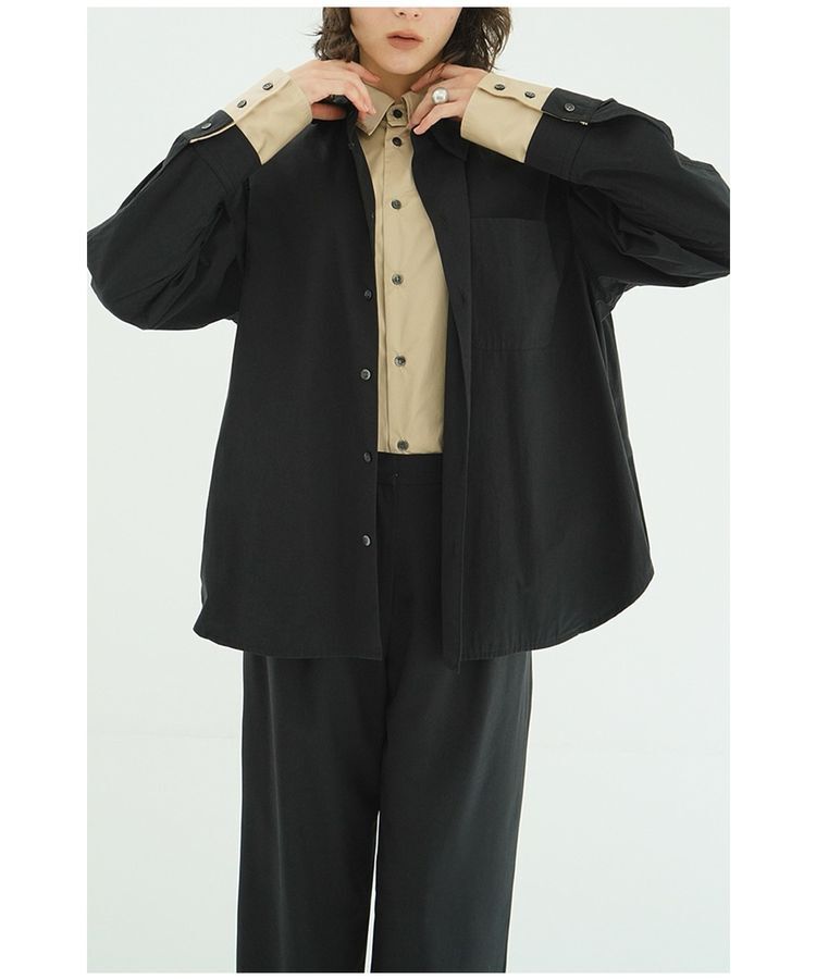 GARAGE OF GOOD CLOTHING「【CLANE】TWO TONE LAYERED SHIRTS」|シャツ・ブラウス|