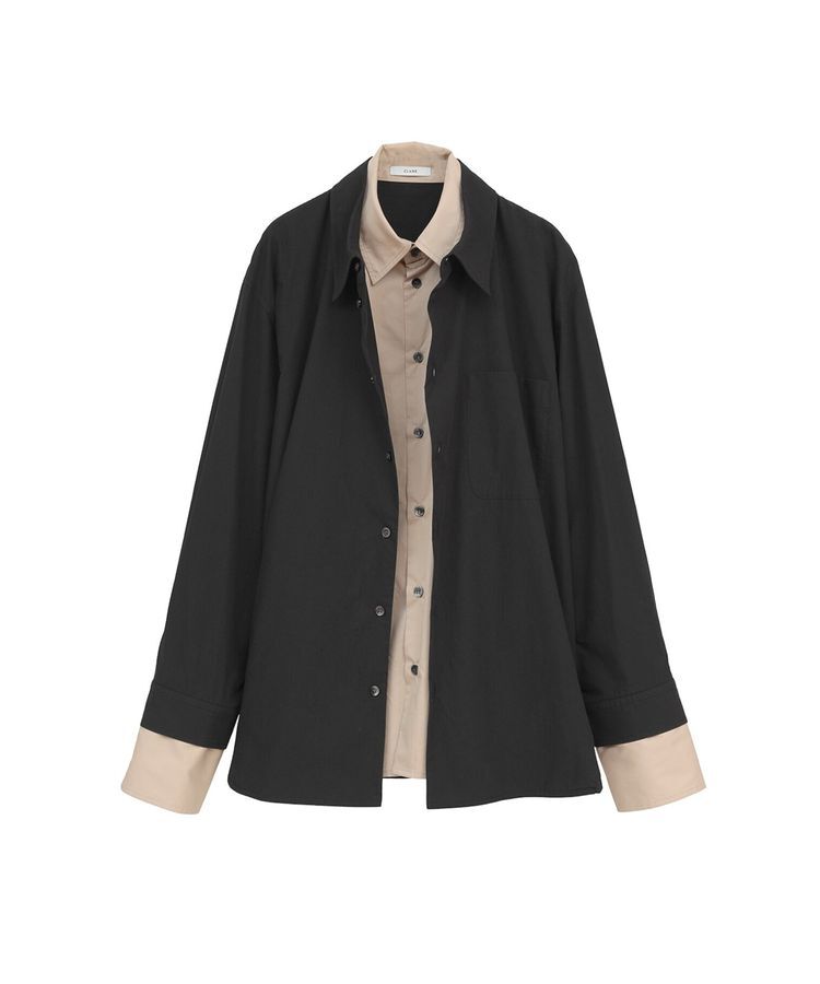 GARAGE OF GOOD CLOTHING「【CLANE】TWO TONE LAYERED SHIRTS」|シャツ・ブラウス|