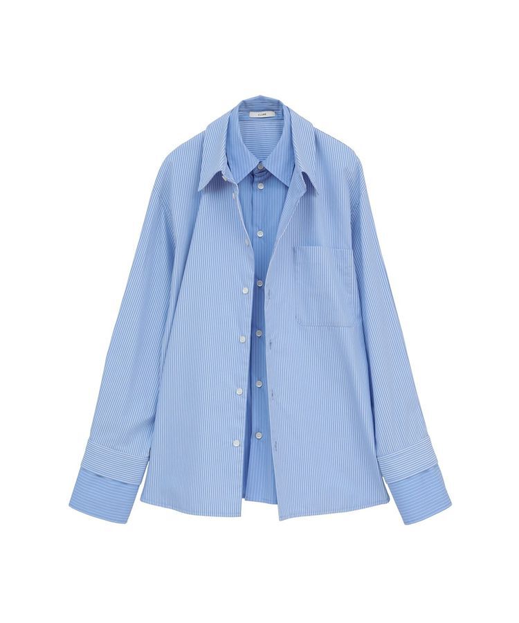 GARAGE OF GOOD CLOTHING「【CLANE】TWO TONE LAYERED SHIRTS」|シャツ・ブラウス|