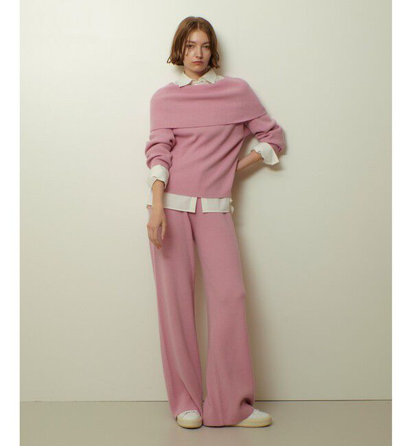 allureville「ビッグカラー2WAYネックプルオーバー」|ニット・セーター|