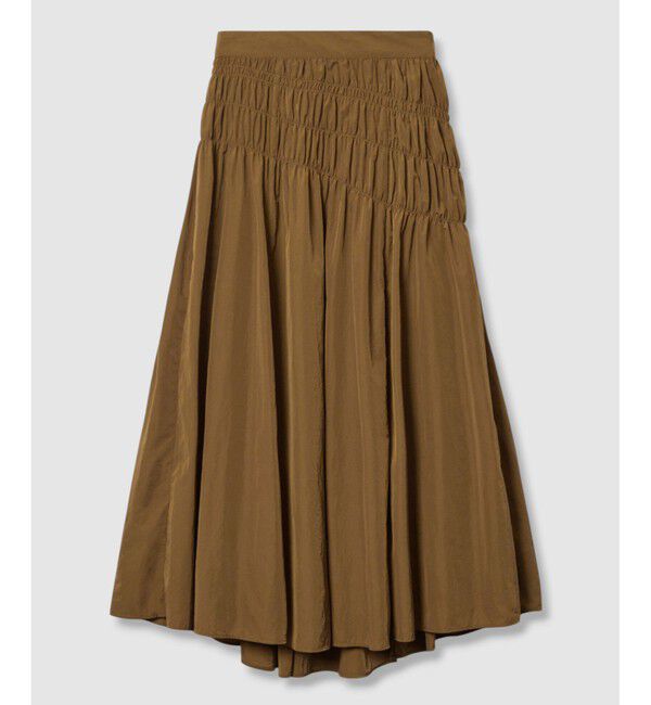 allureville「ナイロンタフタシャーリングスカート」|スカート|