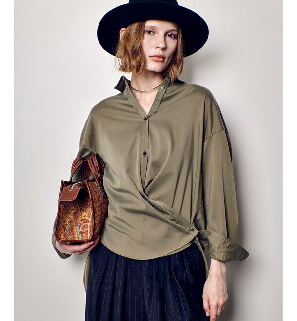 allureville「フィブリルカシュクールシャツ」|シャツ・ブラウス|