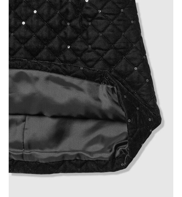 LOULOU WILLOUGHBY「【LOULOU WILLOUGHBY】ベロアキルティングミニスカート」|スカート|