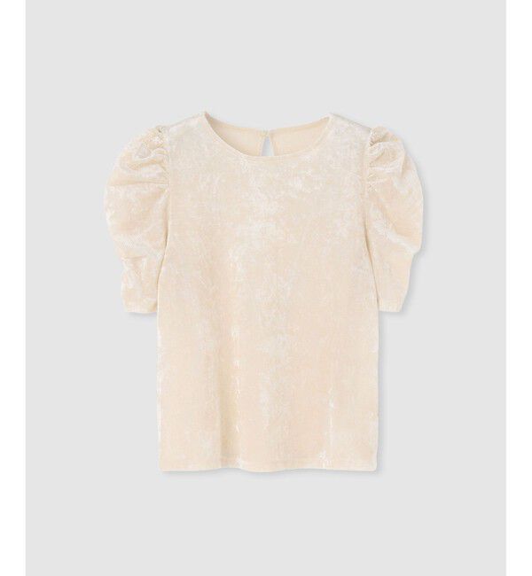 LOULOU WILLOUGHBY「【LOULOU WILLOUGHBY】ベロア半袖プルオーバー」|Tシャツ・カットソー|