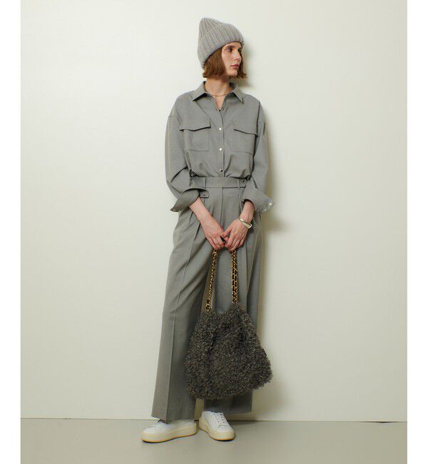 allureville「サキソニードットベルトパンツ」|スラックス|