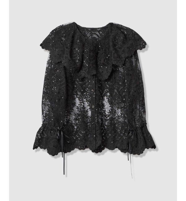 LOULOU WILLOUGHBY「【LOULOU WILLOUGHBY】チュール刺繍ブラウス」|シャツ・ブラウス|