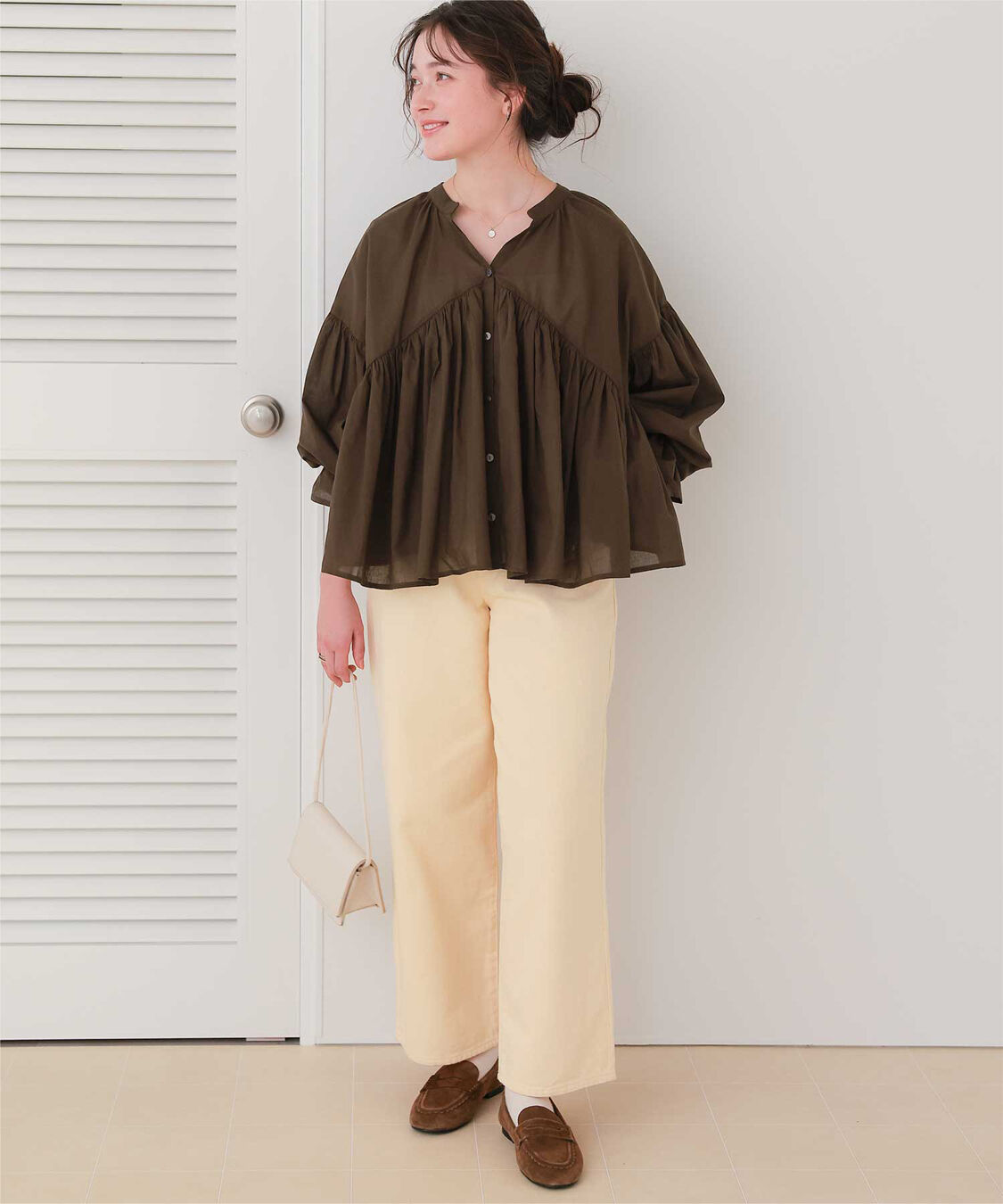 titivate「キャンディースリーブギャザーブラウス」|シャツ・ブラウス|