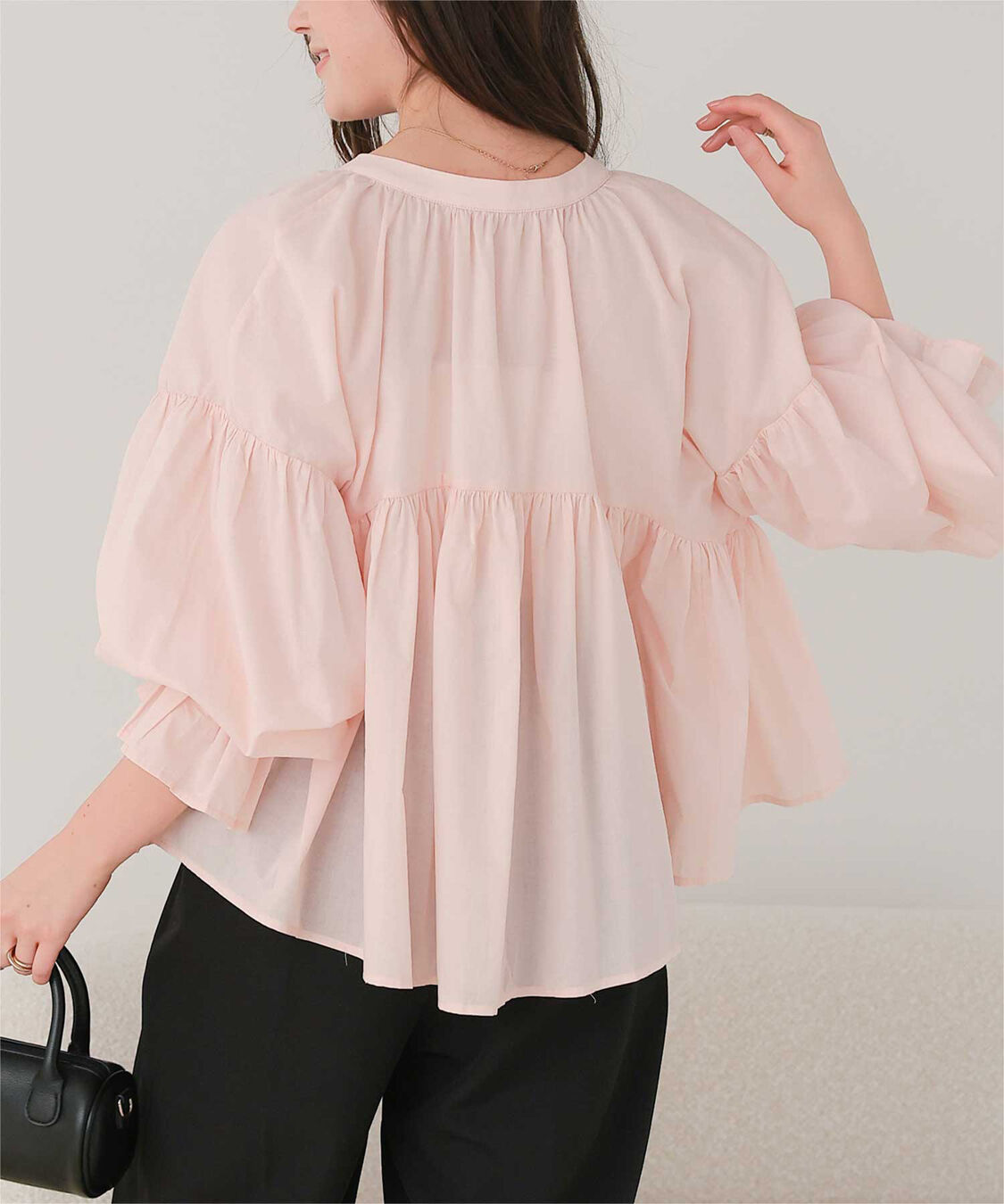 titivate「キャンディースリーブギャザーブラウス」|シャツ・ブラウス|