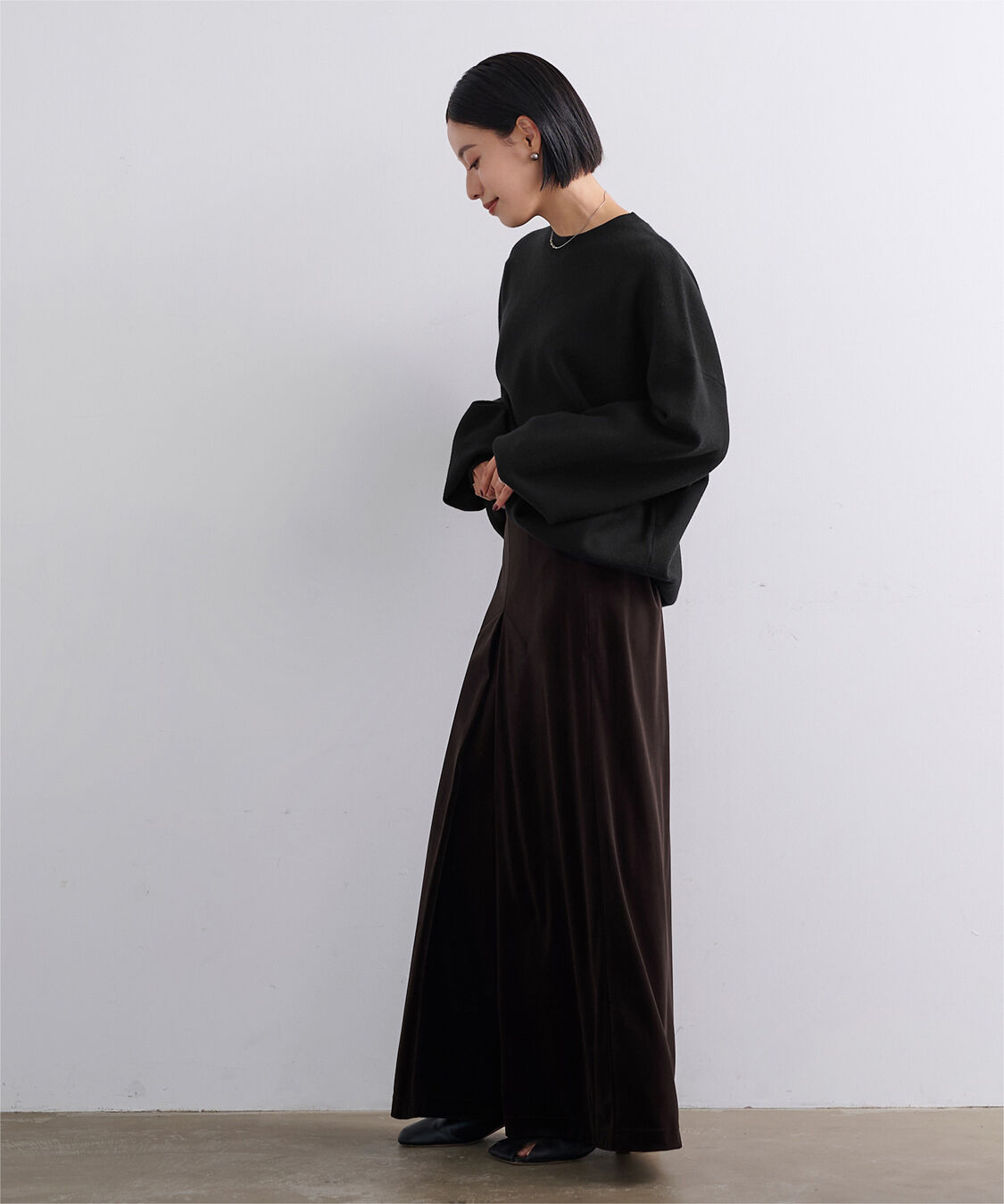 ur's「【黒川翼さんコラボアイテム】スウェットライクオーバーサイズニット」|ニット・セーター|