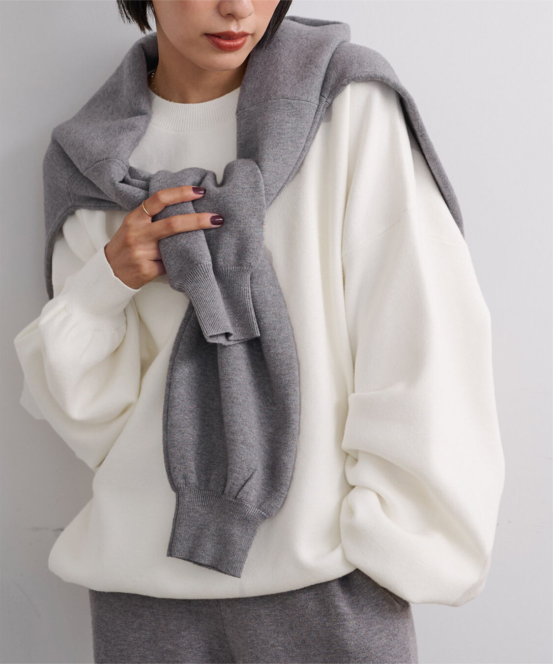 ur's「【黒川翼さんコラボアイテム】スウェットライクオーバーサイズニット」|ニット・セーター|