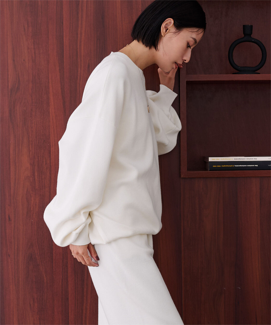 ur's「【黒川翼さんコラボアイテム】スウェットライクオーバーサイズニット」|ニット・セーター|