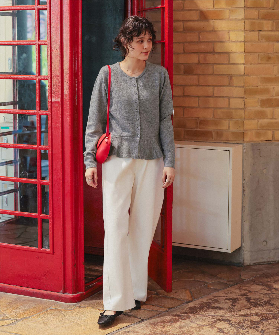 titivate「前後2wayフリルヘムニットカーディガン/トップス」|ニット・セーター|