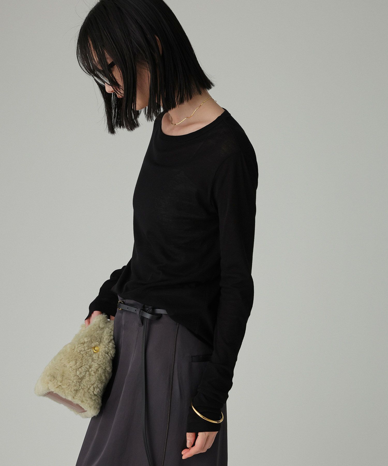 BABYLONE「シアーツイストフライスクルーカットソー」|Tシャツ・カットソー|