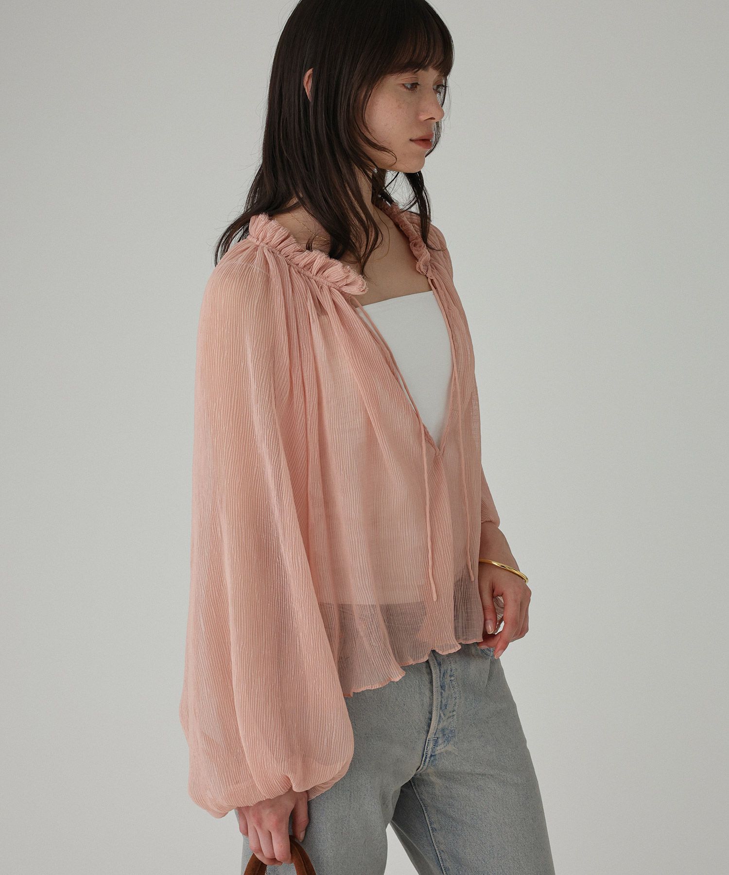 BABYLONE「2WAY楊柳ブラウス」|シャツ・ブラウス|