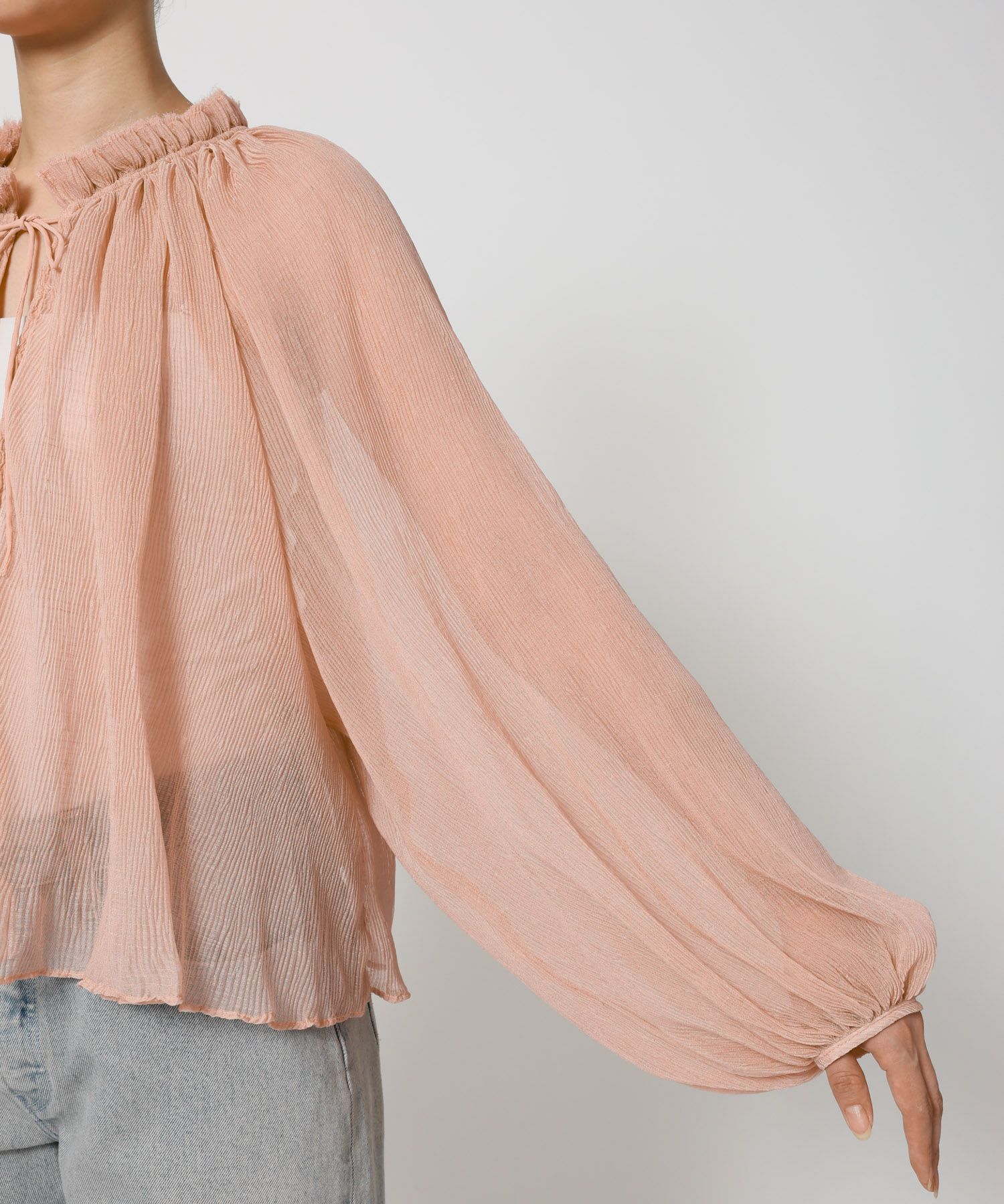 BABYLONE「2WAY楊柳ブラウス」|シャツ・ブラウス|