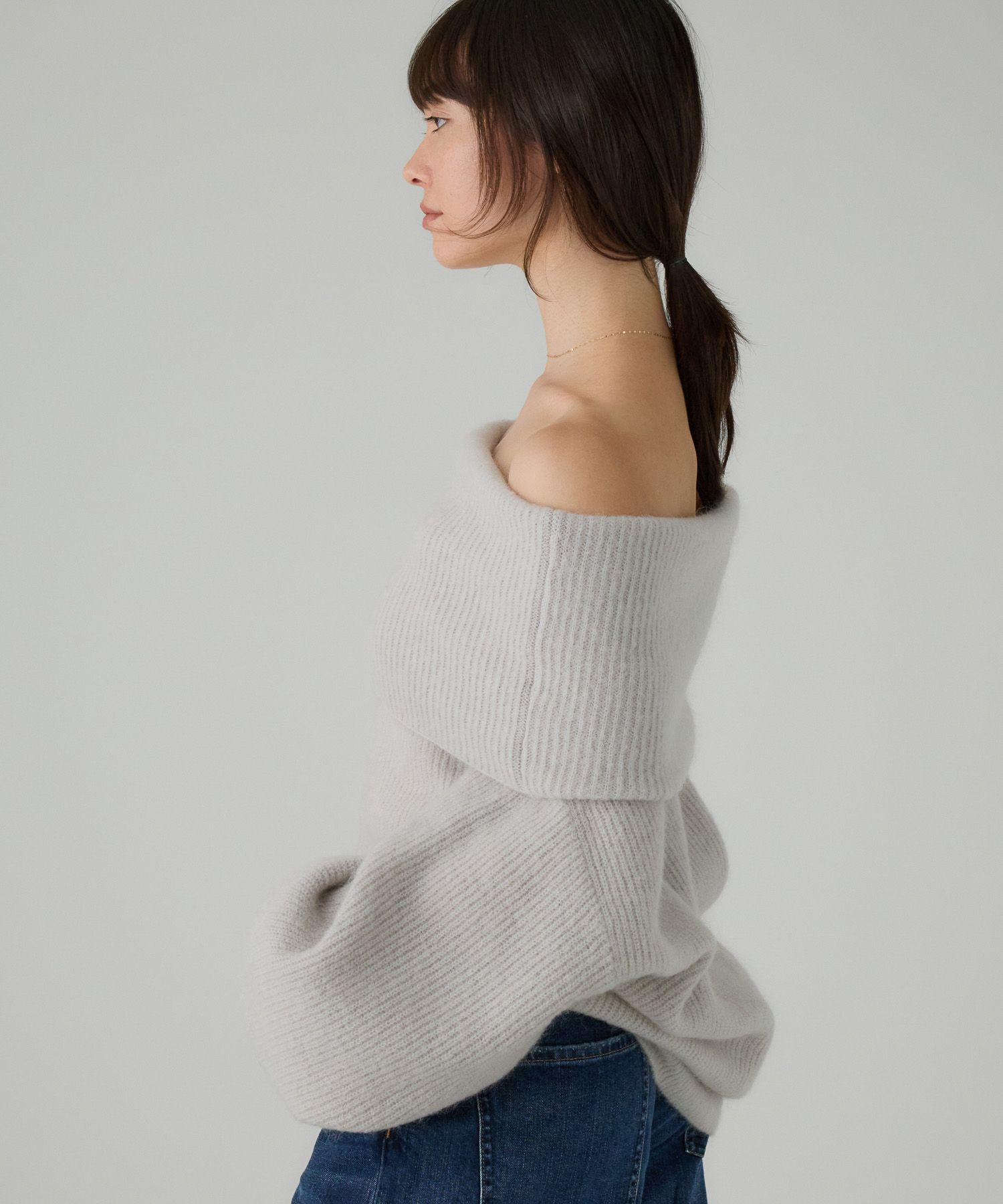 BABYLONE「オフショルニットプルオーバー」|ニット・セーター|