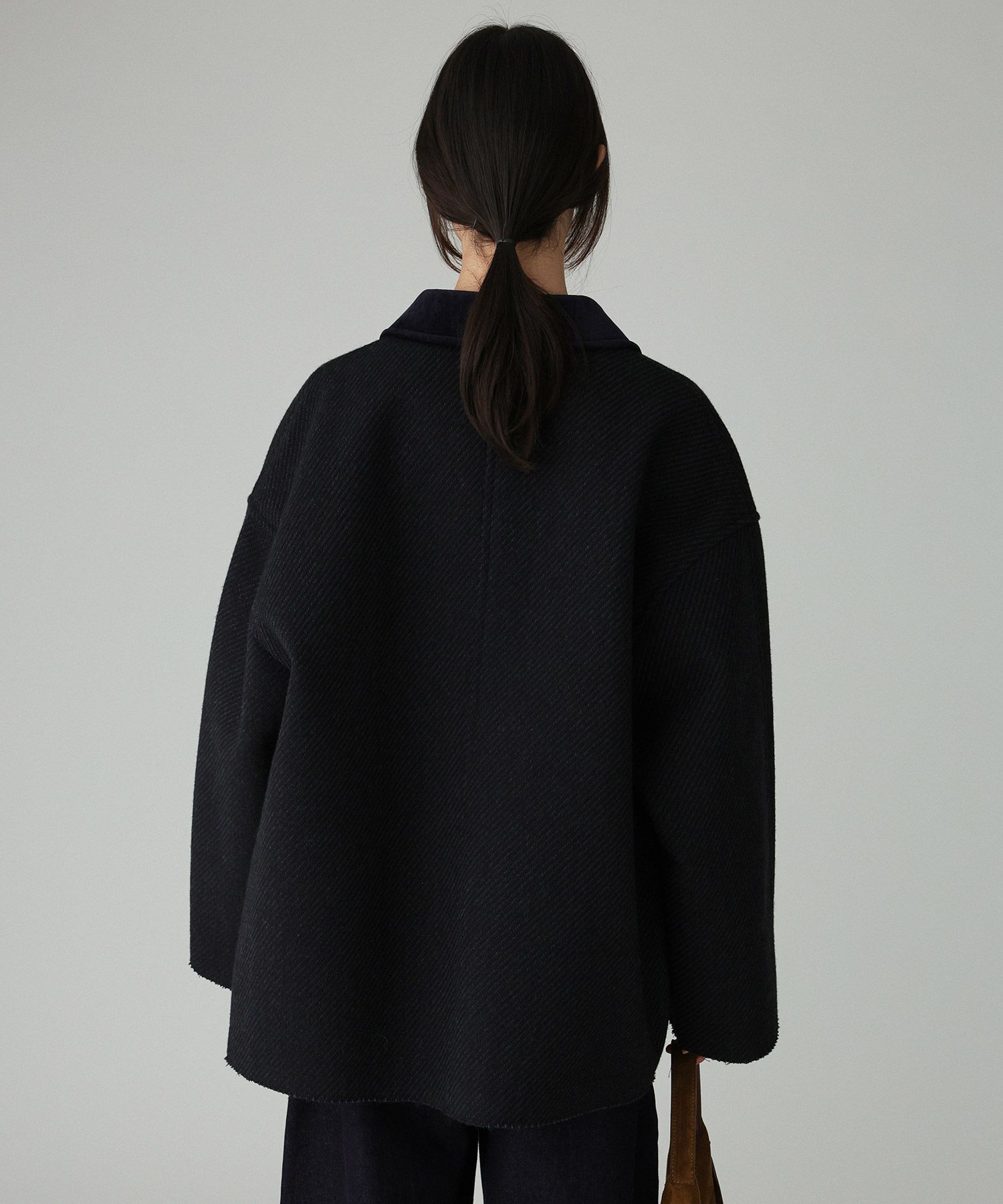 BABYLONE「カルゼボンディングコート」|ピーコート|