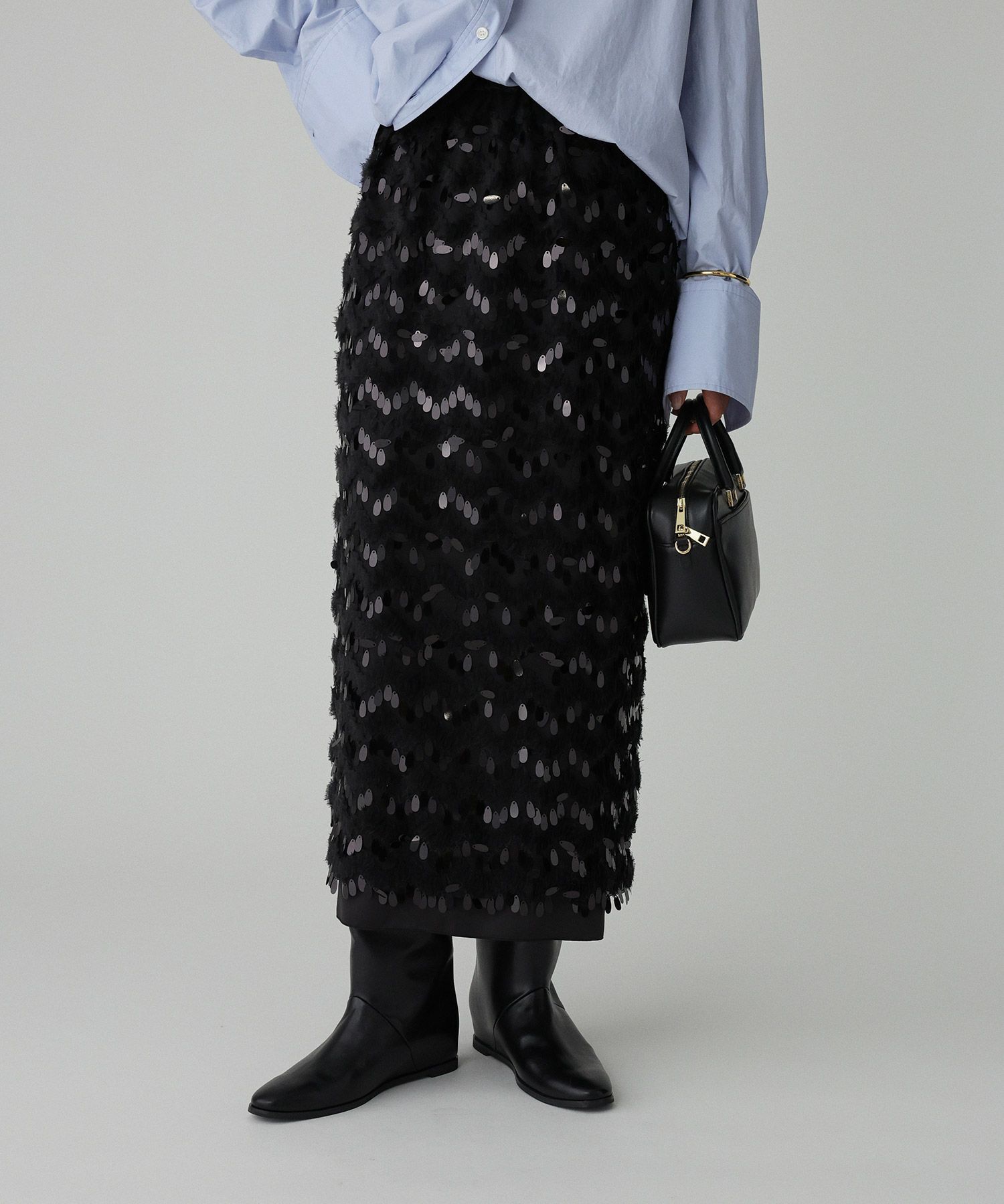 BABYLONE「フェザースパンコールスカート」|スカート|