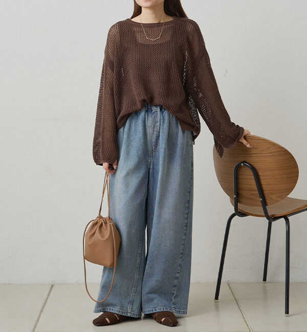  「ヴィンテージライクデニムイージーパンツ」|その他|