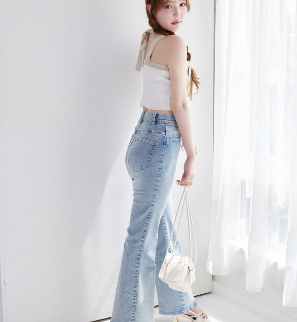  「【WEB限定】ストレッチ美脚デニムパンツ」|その他|