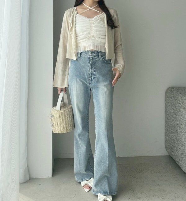  「【WEB限定】ストレッチ美脚デニムパンツ」|その他|