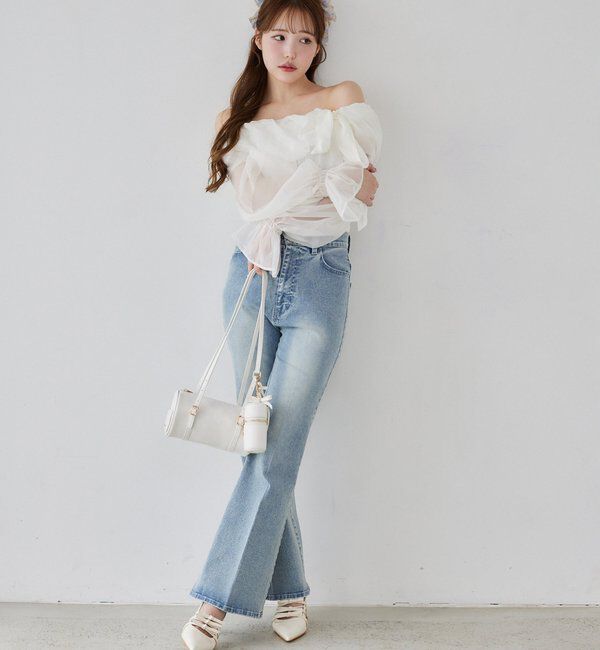  「【WEB限定】ストレッチ美脚デニムパンツ」|その他|