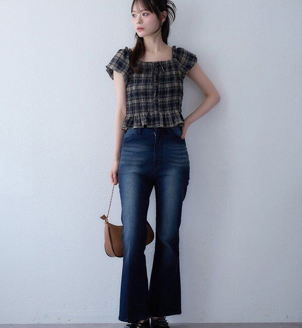  「【WEB限定】ストレッチ美脚デニムパンツ」|その他|