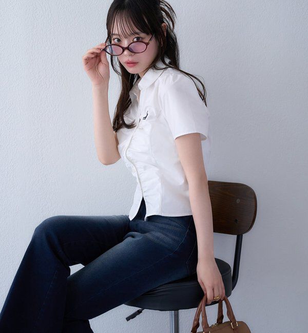  「【WEB限定】ストレッチ美脚デニムパンツ」|その他|