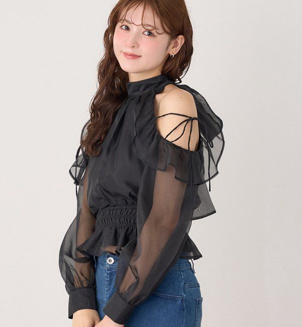  「バックリボンアメスリブラウス」|シャツ・ブラウス|
