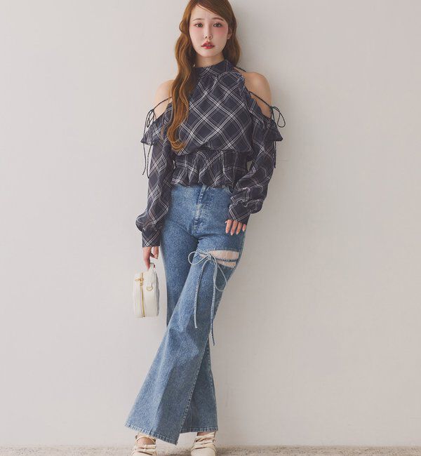  「バックリボンアメスリブラウス」|シャツ・ブラウス|