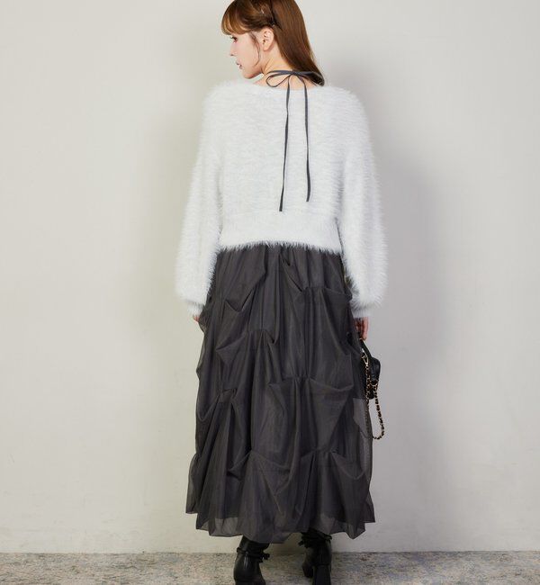  「milkyフェザーショートカーデ」|ニット・セーター|