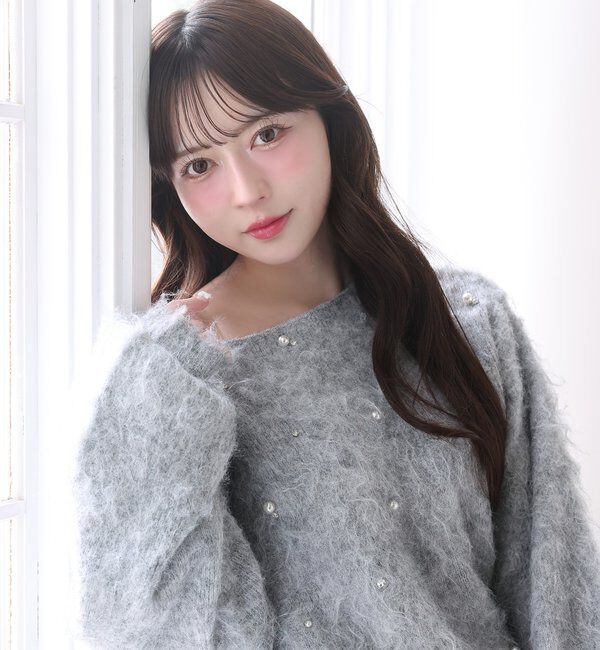  「ビジューシャギーニット」|ニット・セーター|